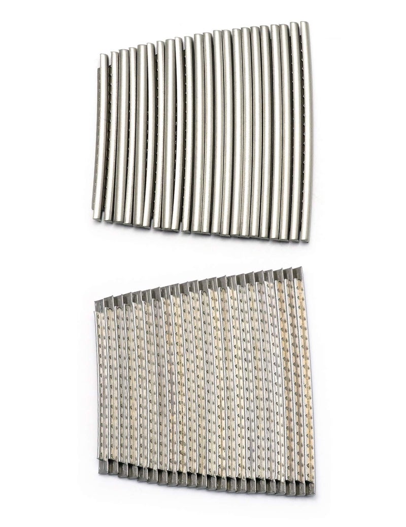 Holmer Guitar Fret Wires 2.7mm 22 Frets Stainless Steel Fretwire Compatible with Fender Electric Guitar Bass Guitar Fingerboard Replacement Chrome. - Image 2